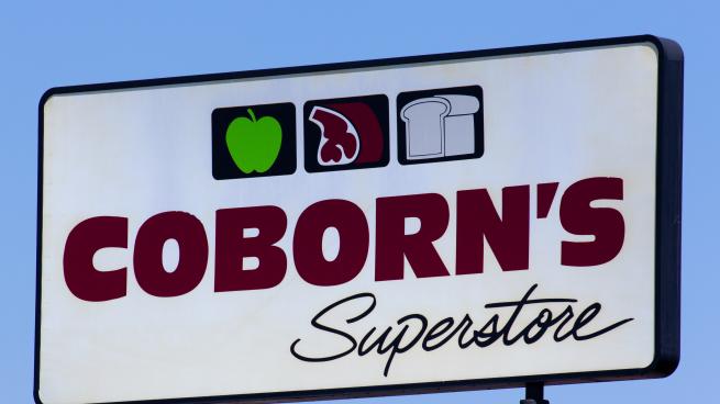 Coborn's superstore sign.