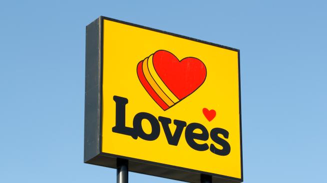 The Love's logo on a sign.
